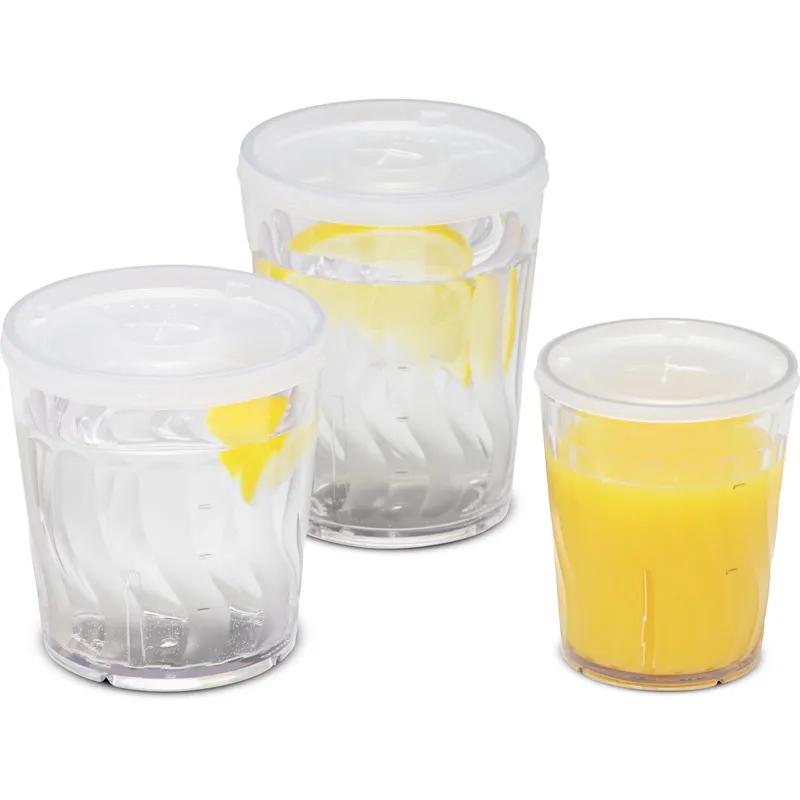 Dinex® Cup Tumbler 9 FLOZ SAN Clear Swirl 72/Case