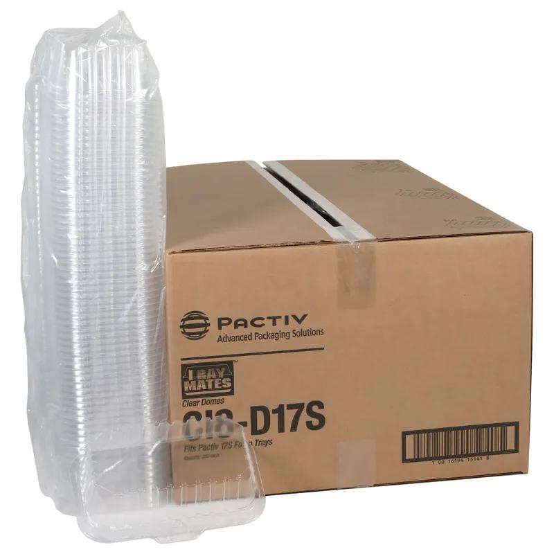 Lid Dome 8.3X4.8X2.1 IN OPS Clear Rectangle Deep For Container 250/Case