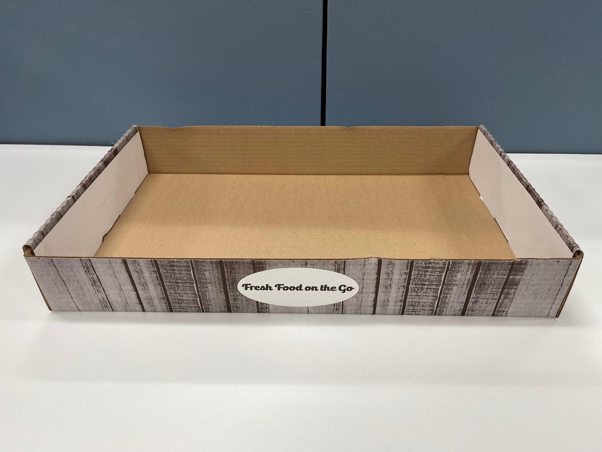 Take-Out Box Carry Tray 21X12X3 IN Paper Rectangle 50/Bundle