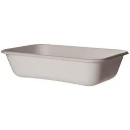 WorldView Take-Out Container Base 8X6X2 IN Sugarcane Kraft Rectangle 50/Case