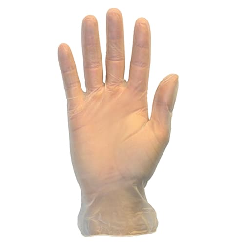 Safety Zone® Gloves Large (LG) Vinyl Powder-Free 10/Case