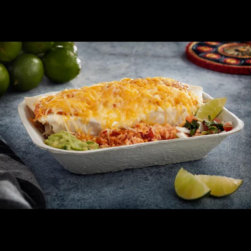 Pulpex® Food Tray 2 LB Molded Fiber Natural Rectangle 460/Case