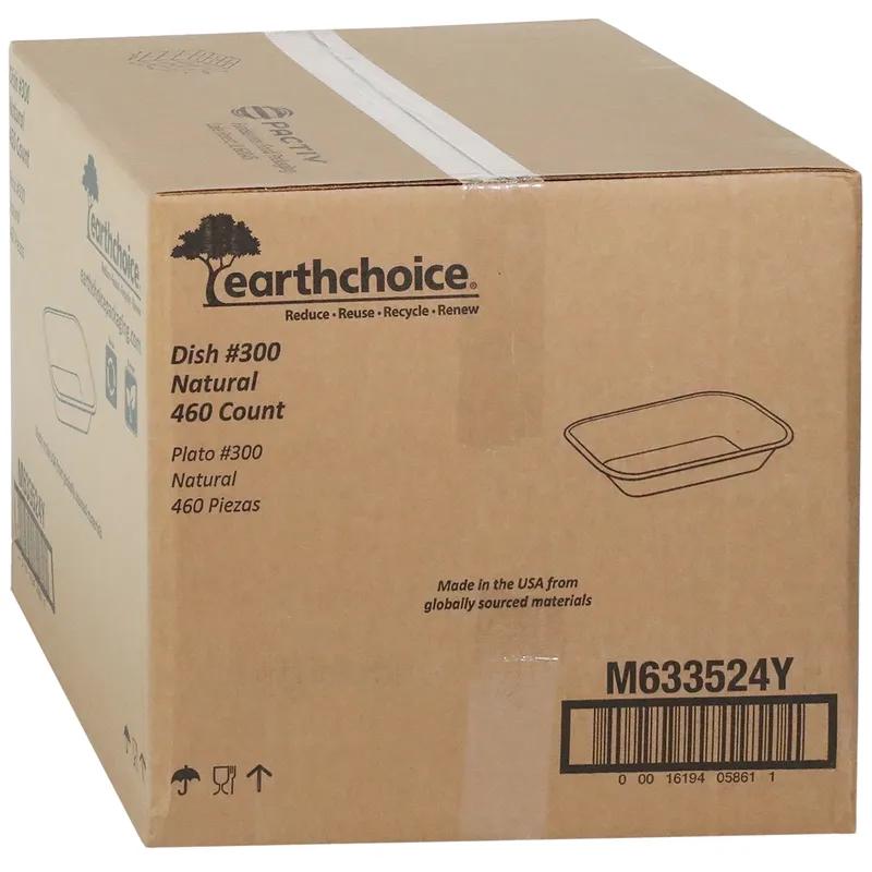 Pulpex® Food Tray 2 LB Molded Fiber Natural Rectangle 460/Case