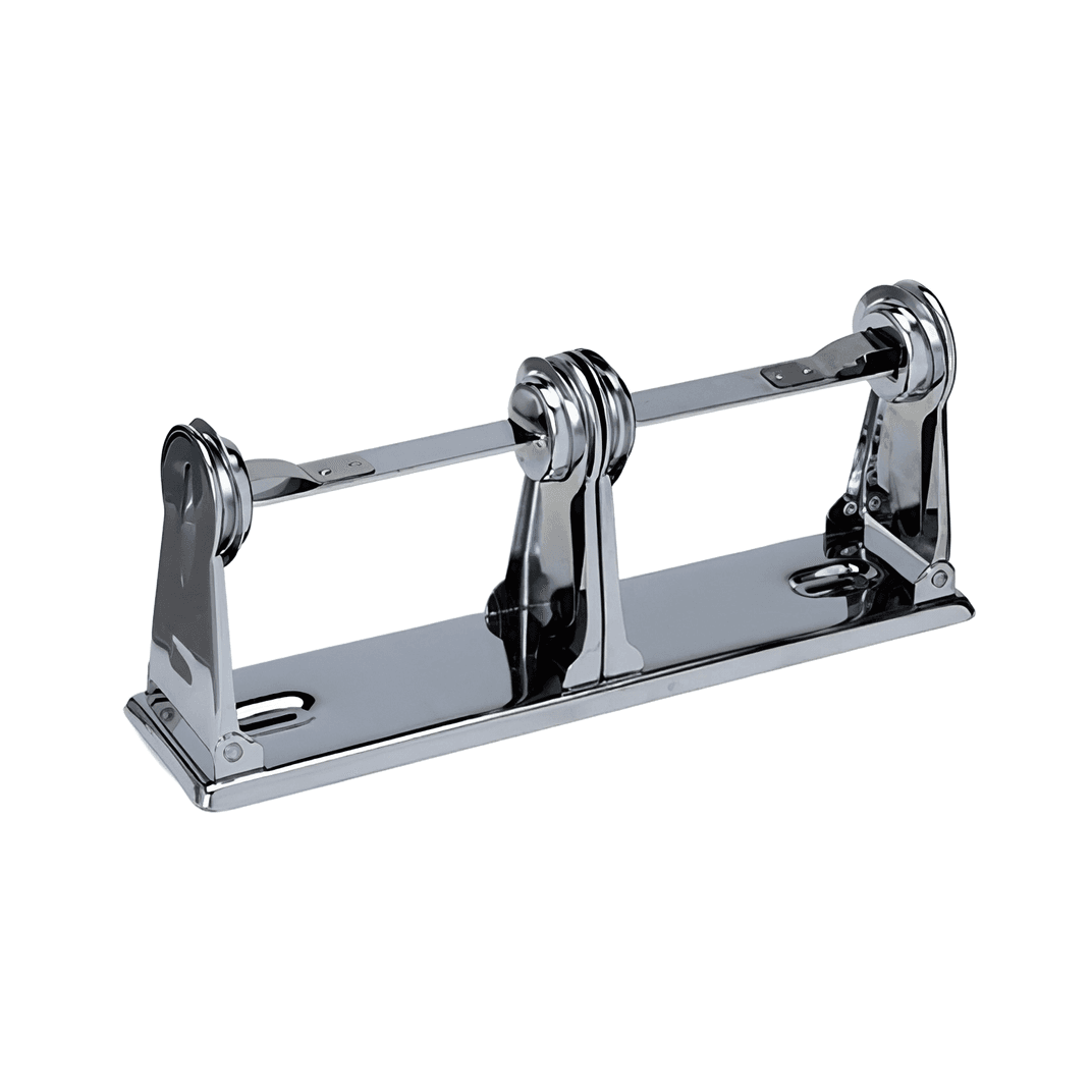 Toilet Paper Dispenser Metal Chrome Plated Wall Mount Double Roll 1/Each