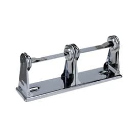 Toilet Paper Dispenser Metal Chrome Plated Wall Mount Double Roll 1/Each