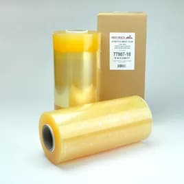 Multi-Purpose Meat Film 18IN X5000FT Plastic 60 Gauge Clear Blue 1/Roll