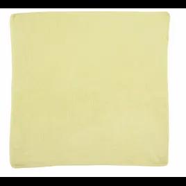 Cleaning Cloth 16X16 IN Light Duty Microfiber Yellow 24/Pack