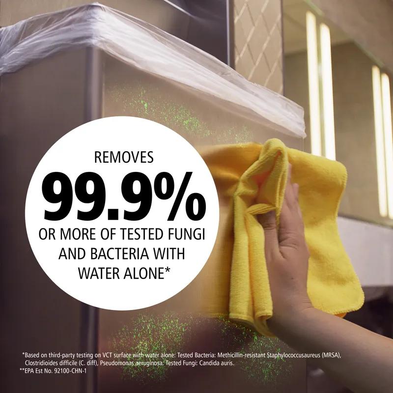 Cleaning Cloth 16X16 IN Light Duty Microfiber Yellow 24 Count/Pack 12 Packs/Case 288 Count/Case