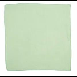 Cleaning Cloth 16X16 IN Light Duty Microfiber Green 24/Pack