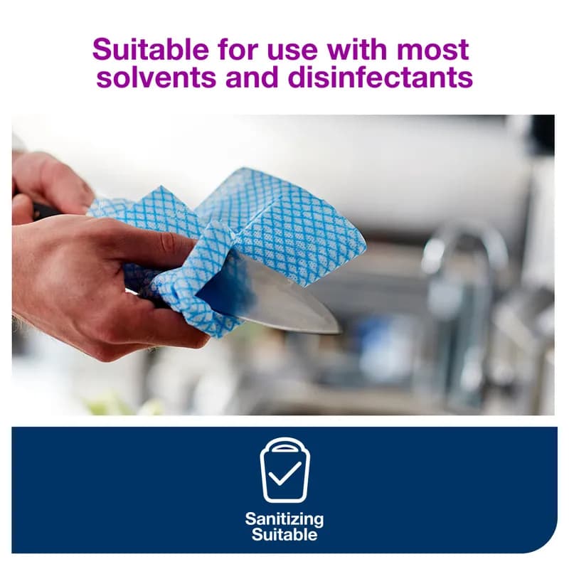 Tork Folded Paper Towel 21X13 IN 10.5X6.5 IN 1PLY Blue 1/4 Fold Foodservice 240 Count/Pack 1 Packs/Case