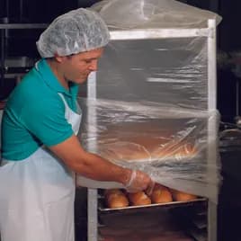 Bun Pan Rack Cover 52X80 IN HDPE Clear Heavy Duty 0.6MIL 50/Roll