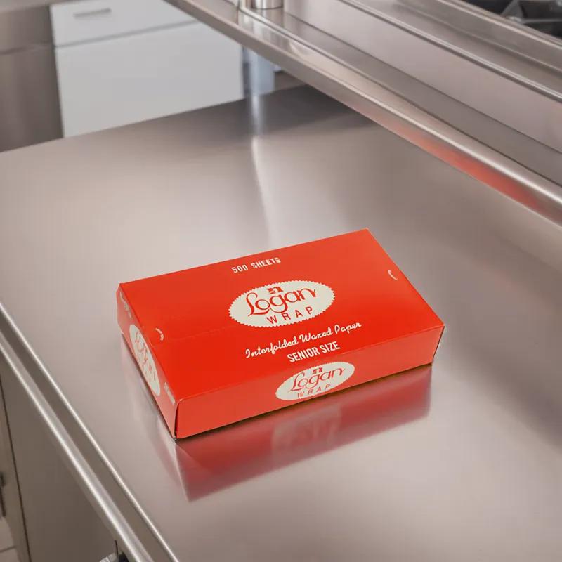 Logan Wax Paper 10X10.75 IN 500 Sheets/Pack 12 Packs/Case 6000 Count/Case