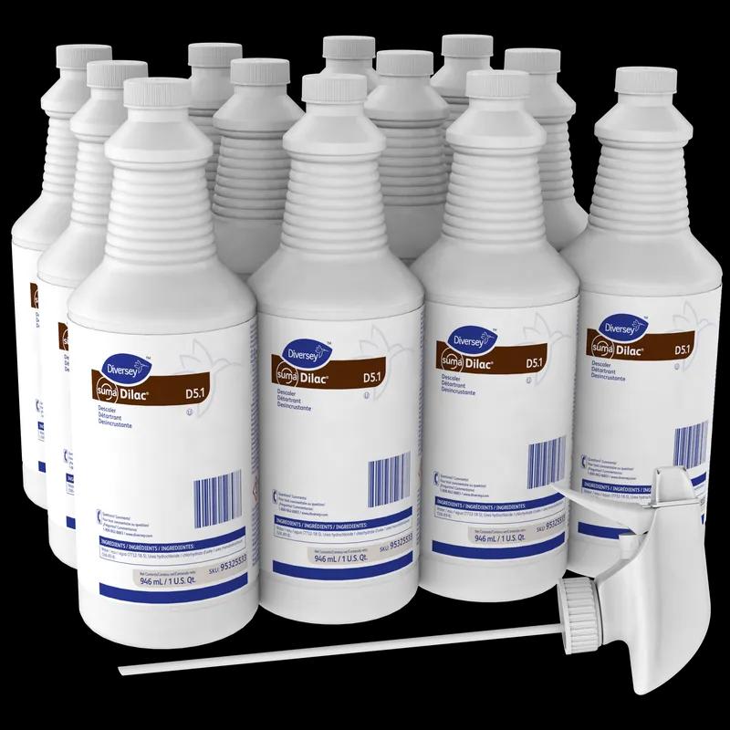 Suma® Odorless Delimer & Descaler 32 FLOZ Multi Surface Acidic Liquid RTU Kosher 12/Case