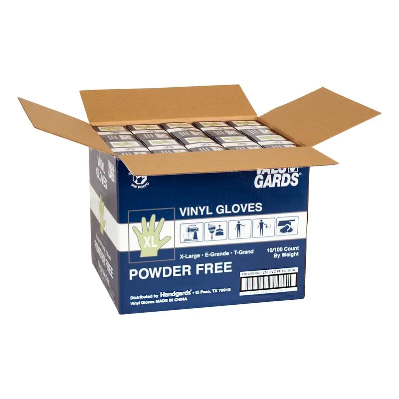 ValuGards Gloves XL Natural Vinyl Powder-Free 1000/Case