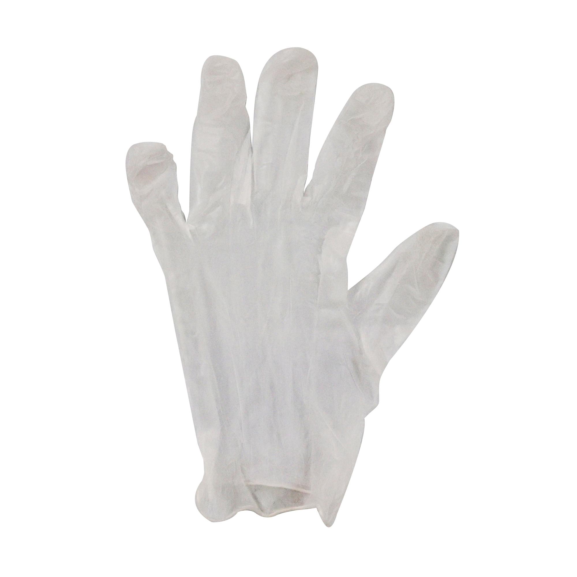 ValuGards Gloves Large (LG) Clear Vinyl Disposable Powder-Free 1000/Case