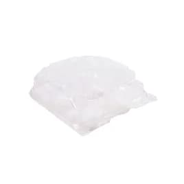 Muffin Hinged Container 4 Compartment PET Clear 150/Case