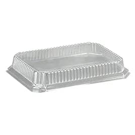 Lid Dome 11 IN Plastic Clear Rectangle For Container 200/Case