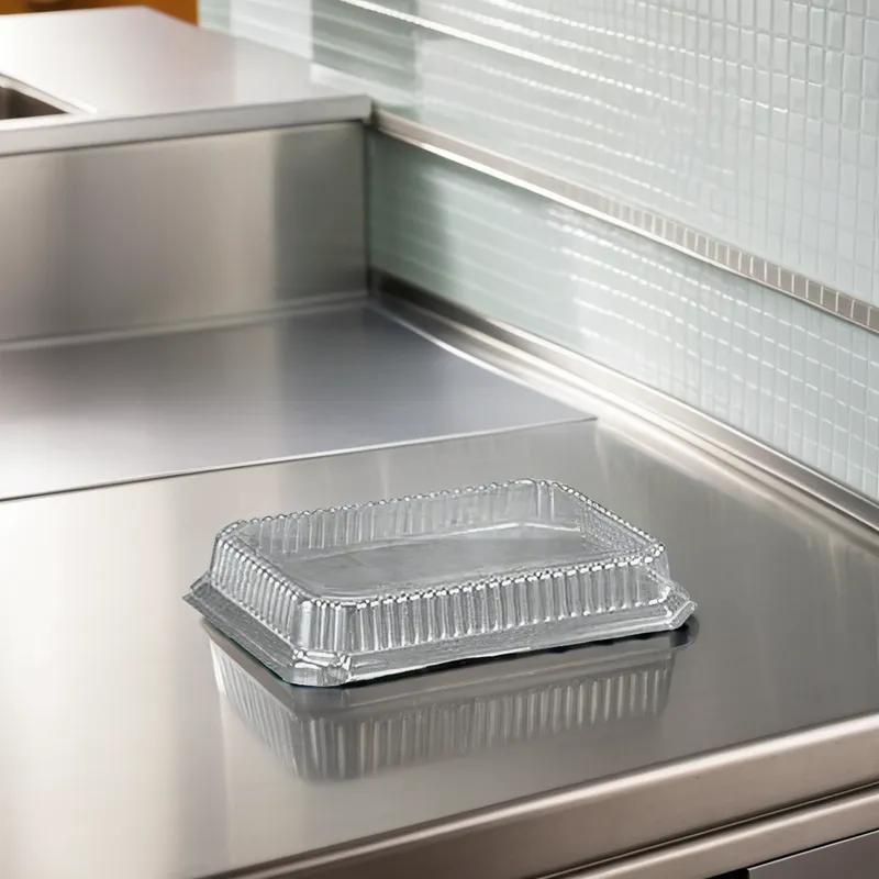 Lid Dome 11 IN Plastic Clear Rectangle For Container 200/Case