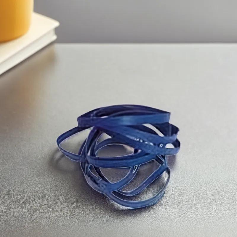 Asparagus Rubber Band #64 3.5X0.25 IN Rubber Latex Blue 1/Bag