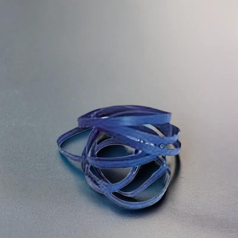 Asparagus Rubber Band #64 3.5X0.25 IN Rubber Latex Blue 1/Bag