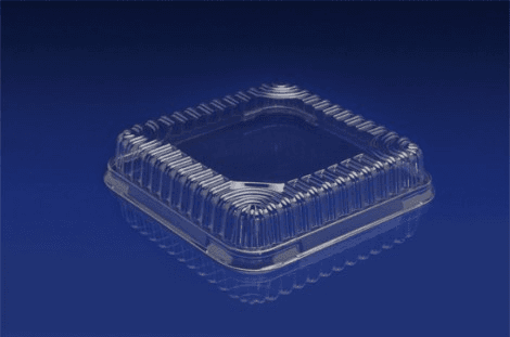 Lid Dome 8X8 IN PET Clear Square For Cake Bakery Tray 250/Case