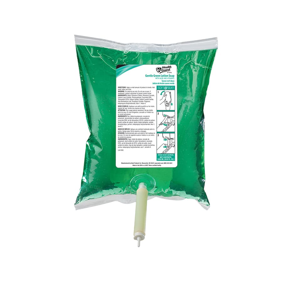 Gentle Hand Soap Lotionized 1000 mL Neutral Green Refill 10 Count/Pack
