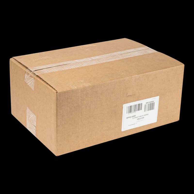 1/4 Sheet Cake Pad Corrugated Cardboard White Single Wall Coated Grease Resistant 100/Case