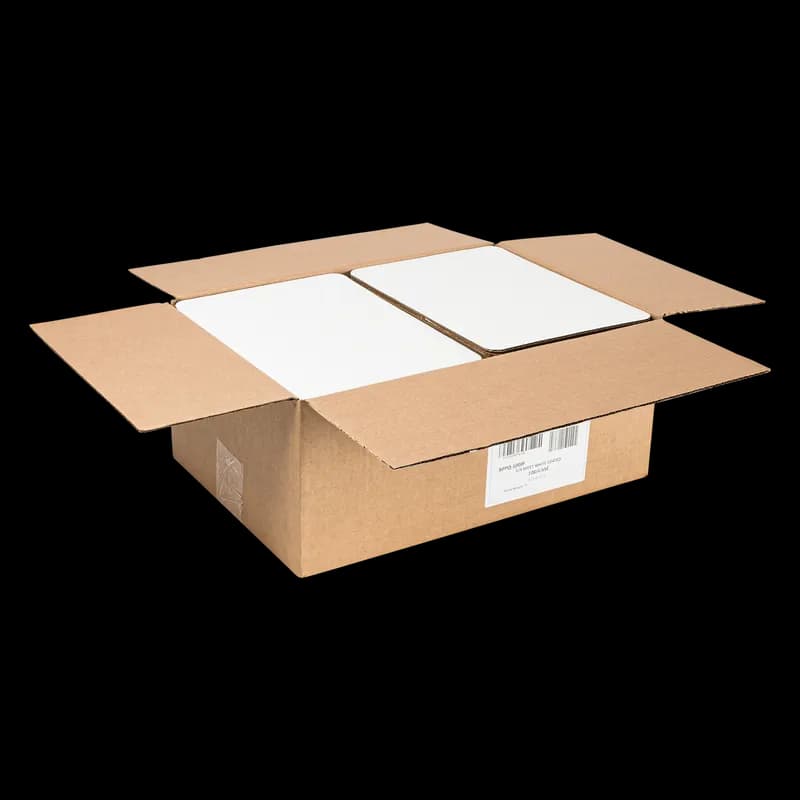 1/4 Sheet Cake Pad Corrugated Cardboard White Single Wall Coated Grease Resistant 100/Case