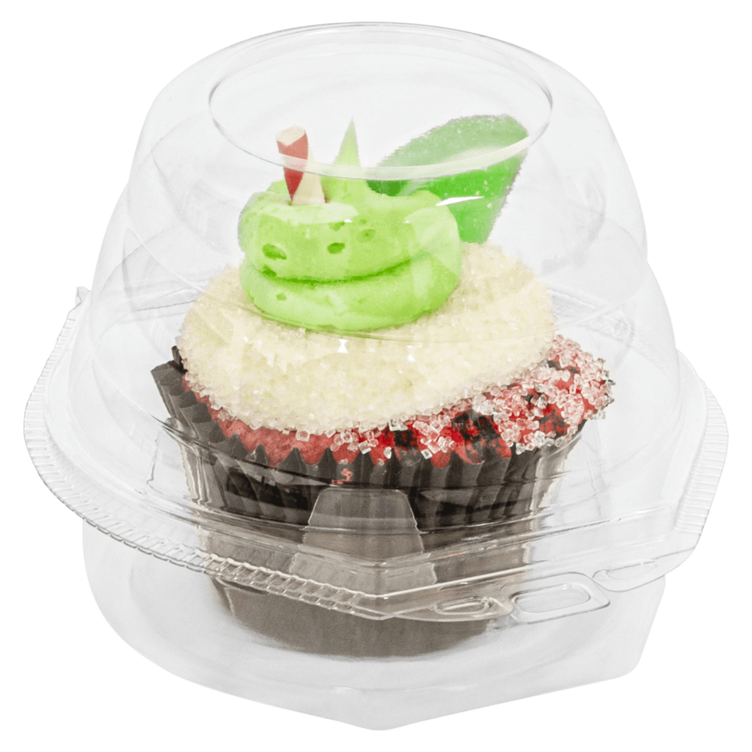 Cupcake Hinged Container With Dome Lid Jumbo 1 CT 5.25X4 IN PET Clear 270/Case