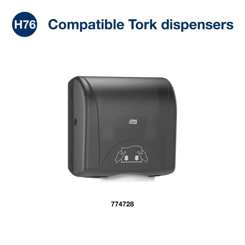 Tork Roll Paper Towel H76 7.5IN X450FT White Standard Roll Refill 5.85IN Roll 1.925IN Core Diameter 12 Rolls/Case