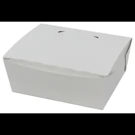 Bio-Pak® #8 Sandwich Take-Out Box 6X6.75X5.43 IN White 40 Count/Pack 6 Packs/Case