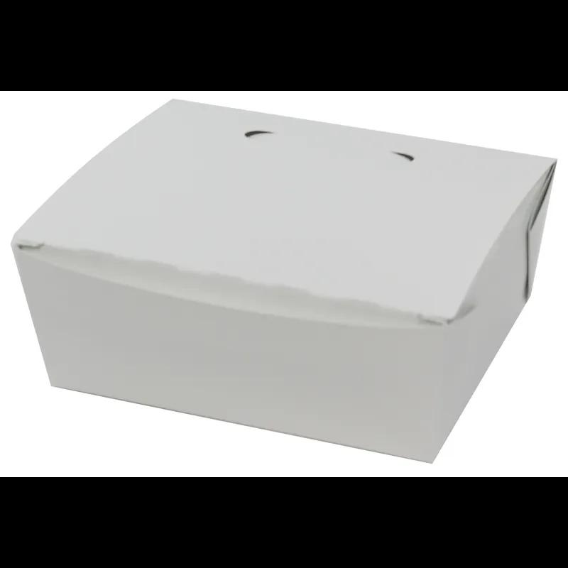 Bio-Pak® #8 Sandwich Take-Out Box 6X6.75X5.43 IN White 40 Count/Pack 6 Packs/Case