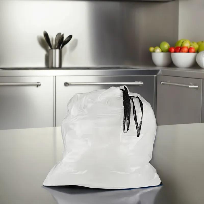 Draw Tuff® Can Liner 30X40 IN 30 GAL Blue LLDPE 1.15MIL With Drawstring Closure 250/Case