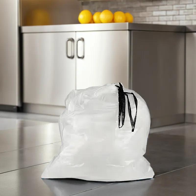 Draw Tuff® Can Liner 30X40 IN 30 GAL Blue LLDPE 1.15MIL With Drawstring Closure 250/Case