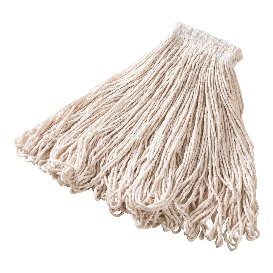 Mop Head Large (LG) 24 OZ White Cotton Loop End Universal Headband 1/Each