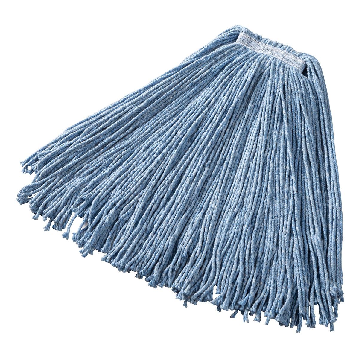 Dura Pro Mop Large (LG) 24 OZ Blue Cotton Synthetic Blend 1IN Headband 12/Case