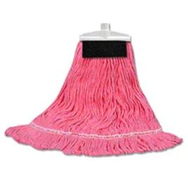 Mop Head Large (LG) #24 Red Synthetic Fiber Rayon Cotton Loop End 1/Each