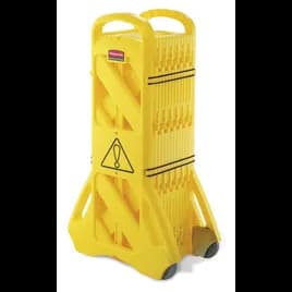 Belt Barrier 23.5X13X40 IN Yellow Resin Mobile 1/Each