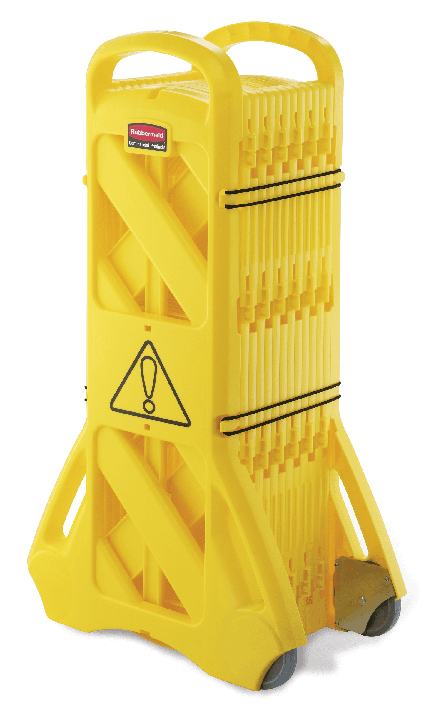 Belt Barrier 23.5X13X40 IN Yellow Resin Mobile 1/Each