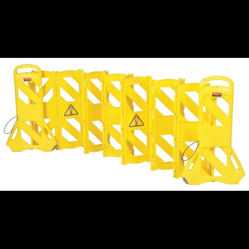 Belt Barrier 23.5X13X40 IN Yellow Resin Mobile 1/Each