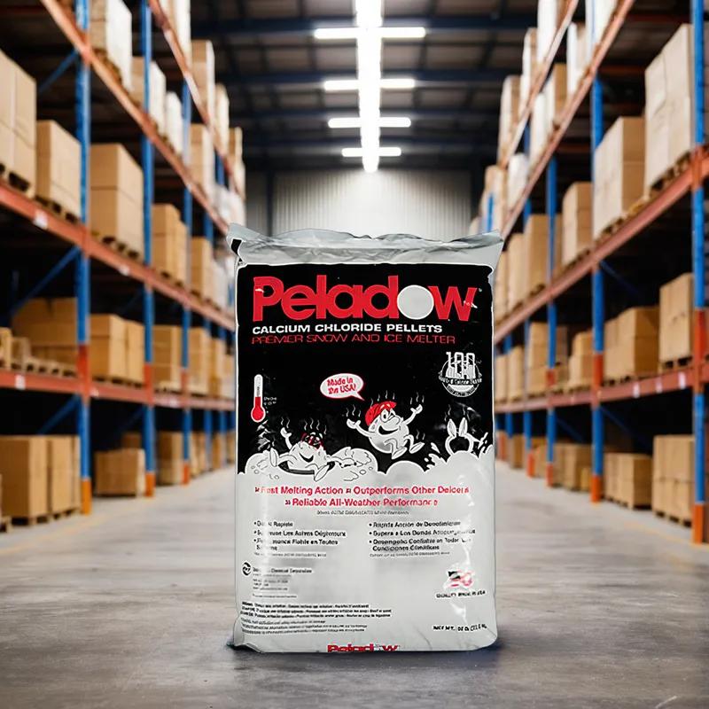 Peladow Ice Melt 50 LB Calcium Chloride Pellets Bag 55/Pallet