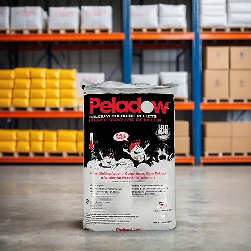 Peladow Ice Melt 50 LB Calcium Chloride Pellets Bag 55/Pallet