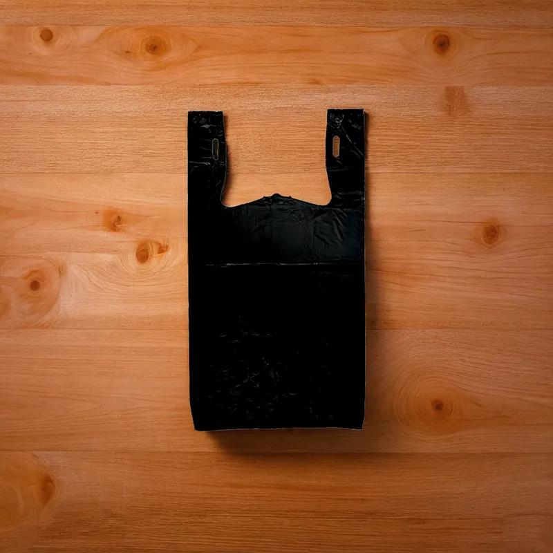 Bag 11.5X6.5X21 IN HDPE 13MIC Black T-Sack 700/Case