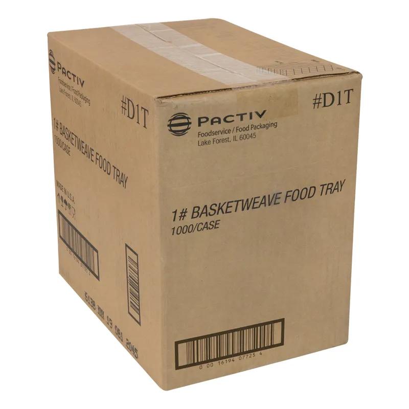 Food Tray 16 OZ Paperboard White Red Boat 1000/Case