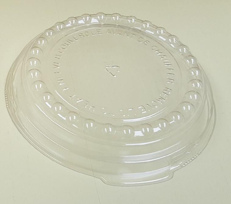Lid Dome Plastic Shallow For Container 1356/Case