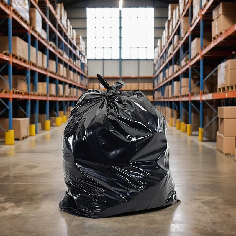 Can Liner 40X48 IN Black 22MIC High Density 100/Case