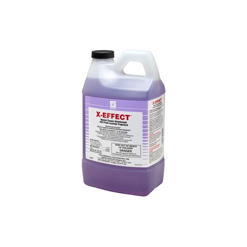 Clean on the Go® X-EFFECT® Fresh Lavender One-Step Disinfectant 2 L Multi Surface Mild Acid Concentrate 4/Case