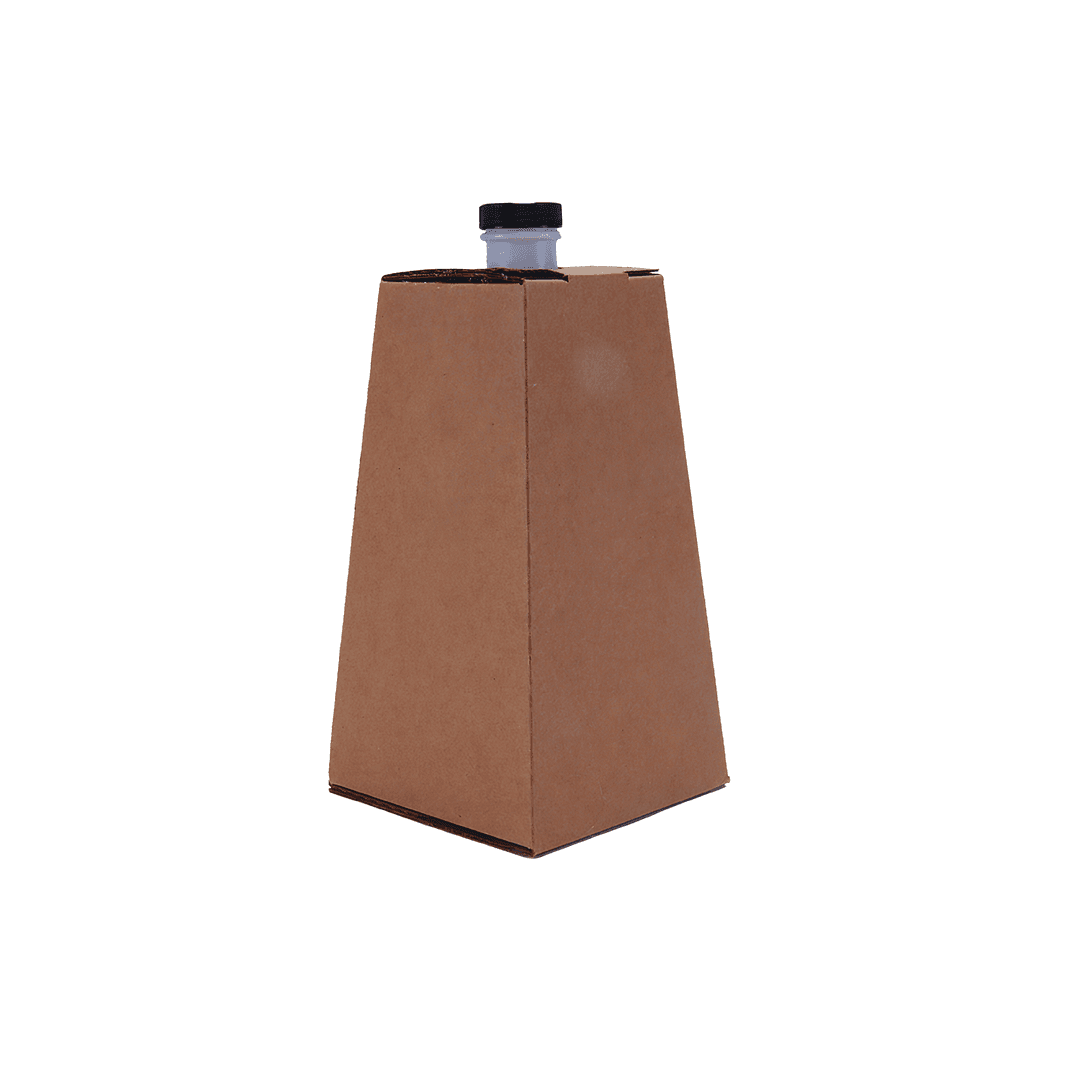 Beverage Carafe 96 OZ 11.875X5.75X5.75 IN Corrugated Cardboard Plastic Kraft 16/Case