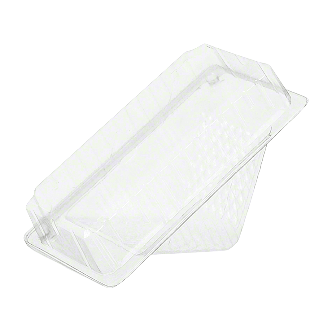 WNA Sandwich Wedge Hinged Large (LG) 6.5X3.75X3 IN Plastic Clear 500/Case