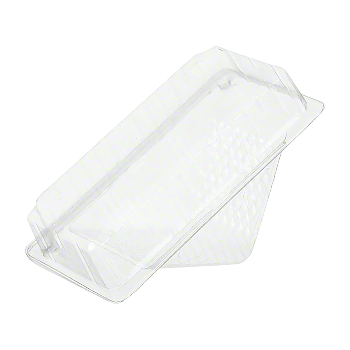 WNA Sandwich Wedge Hinged Large (LG) 6.5X3.75X3 IN Plastic Clear 500/Case